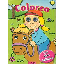 Colorea jinete con ojos bailones