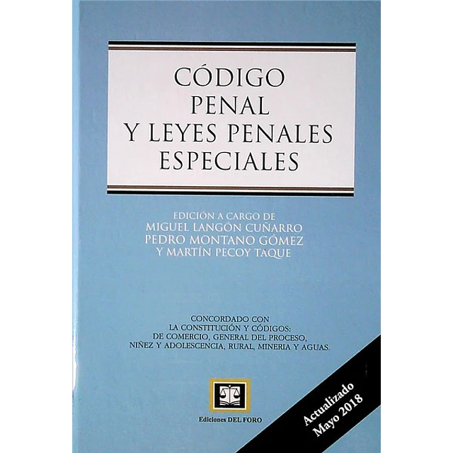 Codigo penal y leyes penales especiales