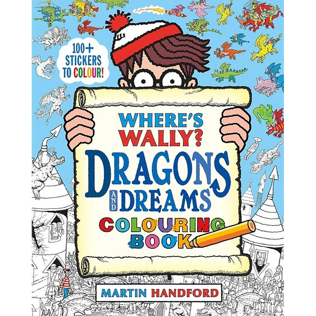 Where  s wally? dragons and dreams colouring book