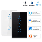 Interruptor inteligente de pared Wifi compatible con Alexa y Google Home, Tuya US 1