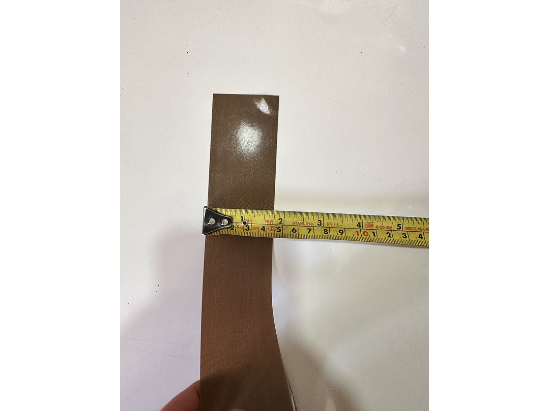 Tela Teflón sin Pegamento 45 mm x 1 mt | Para Selladoras SERCOM y Similares 1