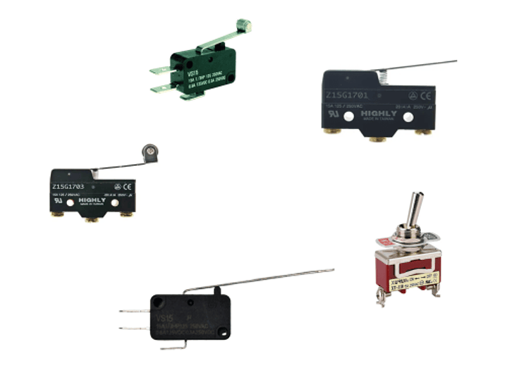 Switches  | 5 modelos disponibles | Alta precisión y durabilidad 1