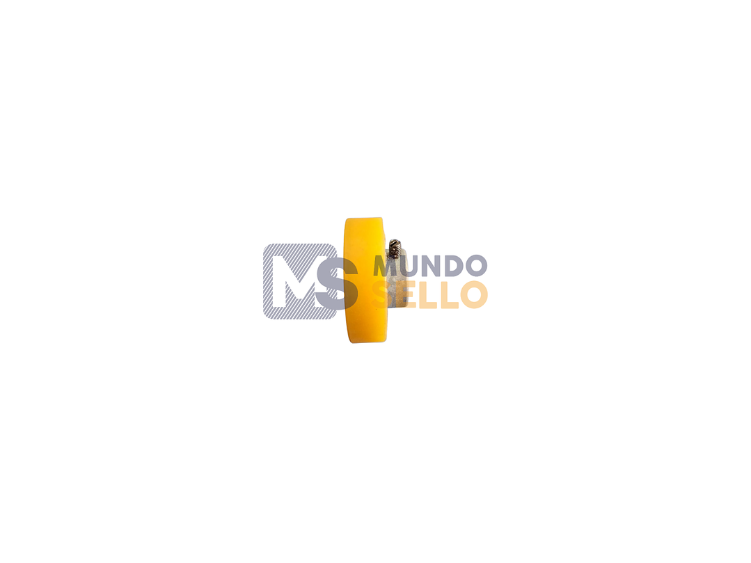 Rueda de Silicona Amarilla para Selladora Continua — Rodillo de Arrastre 2