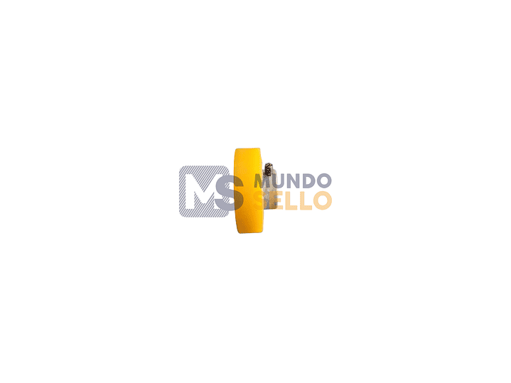 Rueda de Silicona Amarilla para Selladora Continua — Rodillo de Arrastre 2