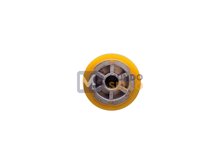 Rueda de Silicona Amarilla para Selladora Continua — Rodillo de Arrastre 3