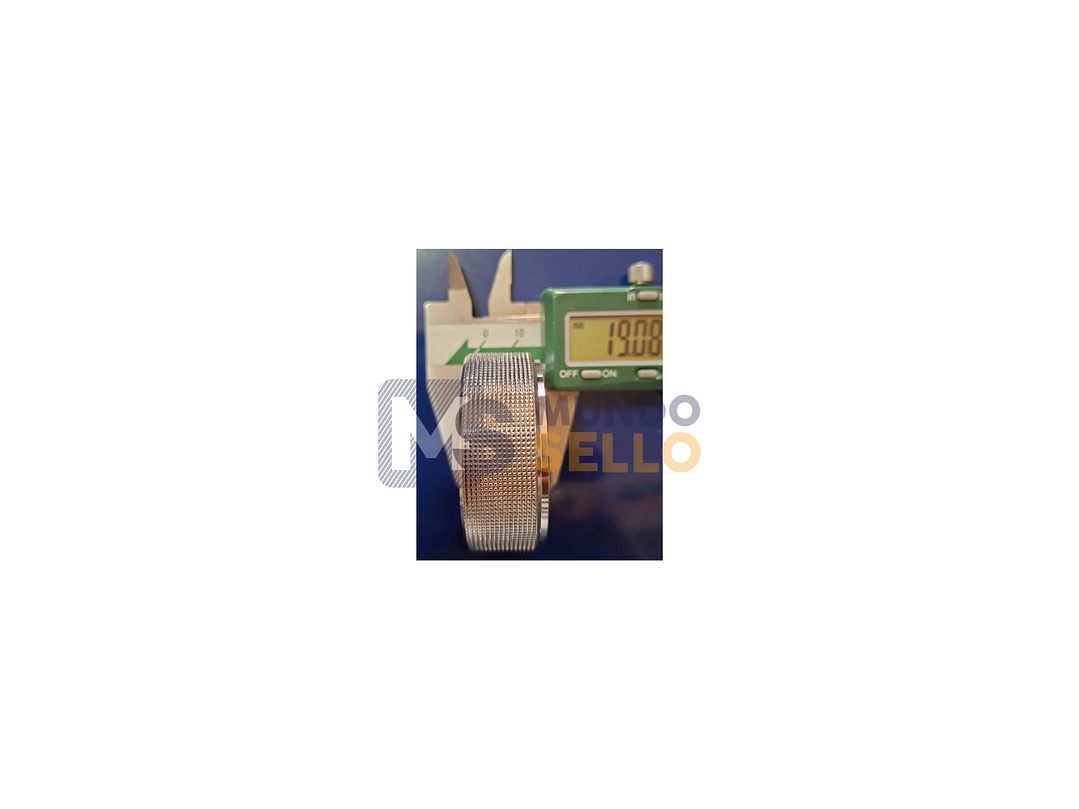 Rodillo Texturado para Selladora Continua — Ø50 × Alto19 × Interior25,5 mm 2