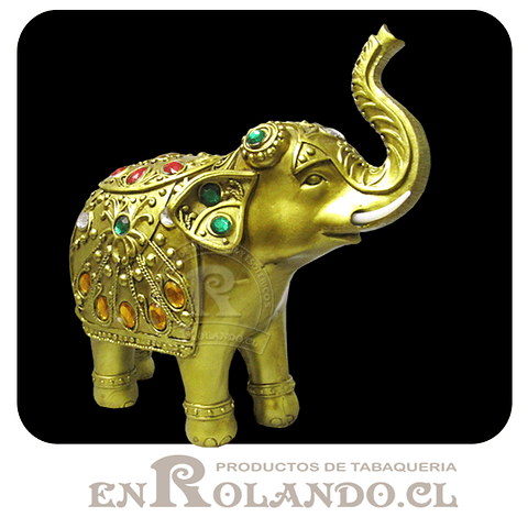 Elefante Dorado Decorado con Joyas ($14.990 x Mayor)