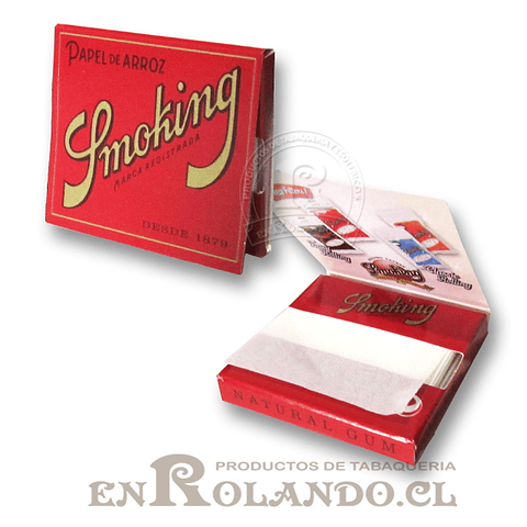 Papelillos Smoking de Arroz Red 1 1/4 - Display