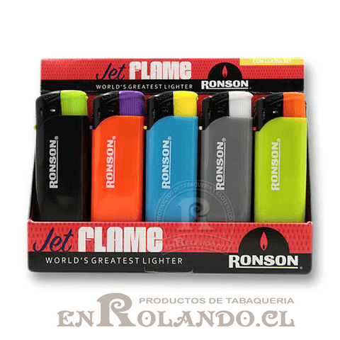 Encendedor Electrónico Ronson Jet Flame (Soplete) Recargable