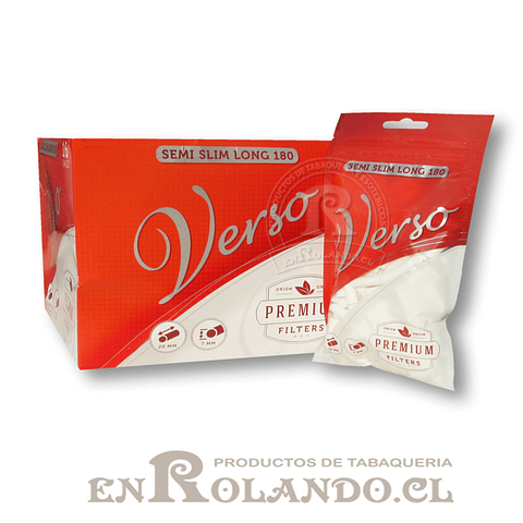 Filtros Verso Semi Slim Long - Bolsa ($790 x Mayor)