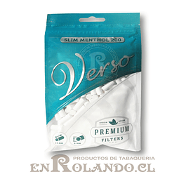 Filtros Verso Slim Menthol - Bolsa ($890 x Mayor)