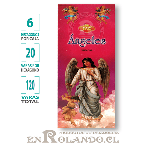 Incienso SAC "Angeles" ($1.690 x MAYOR)- 120 varas