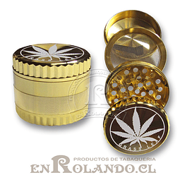 Moledor Metálico Dorado #51 - 3 Pisos ($5.990 x Mayor)