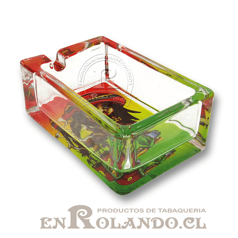 Cenicero de Vidrio Rectangular - Diseños ($1.250 x Mayor)