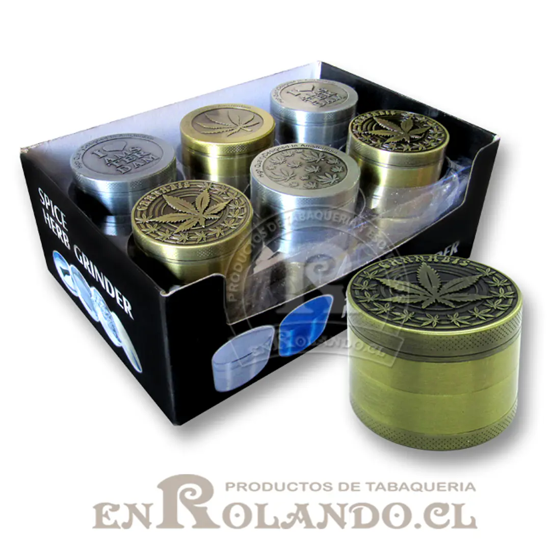 Moledor Metálico Diseño #2002 - 3 Pisos ($3.490 x Mayor) 2