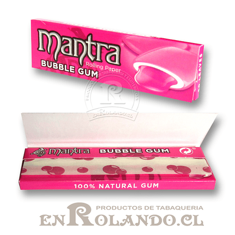 Papelillo Mantra sabor Bubble Gum 1 1/4 - Display