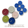 Velas Tealight Colores - Set de 6 ($690 x Mayor)