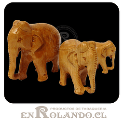 Set 3 Elefantes de Madera Natural #287 ($7.990 x Mayor)