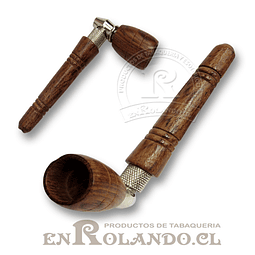 Pipa Madera y Metal Corta #06 ($1.490 x Mayor) 