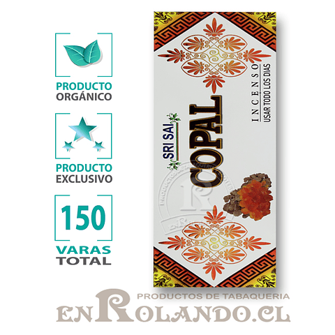 Incienso Orgánico Copal ($3.990 x Mayor)