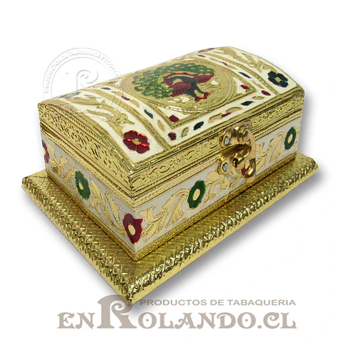 Caja Cubierta en Metal Labrado #08 ($7.990 x Mayor)