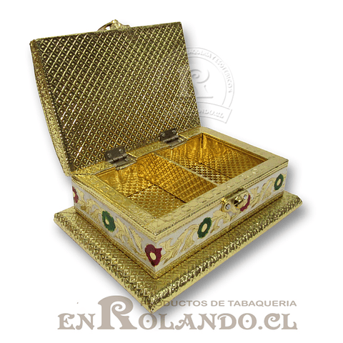 Caja Cubierta en Metal Labrado #08 ($7.990 x Mayor) 
