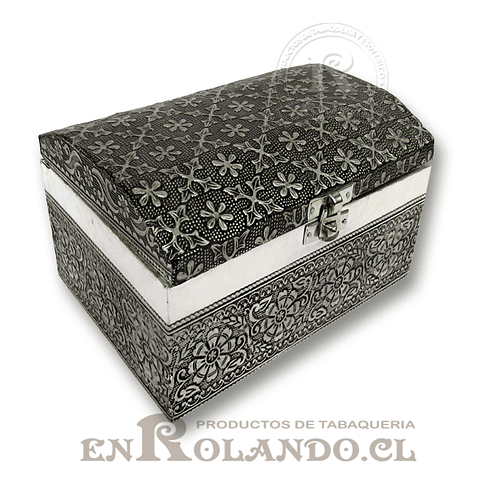 Caja Decorativa Cubierta en Metal Labrado #16 ($7.990 x M )