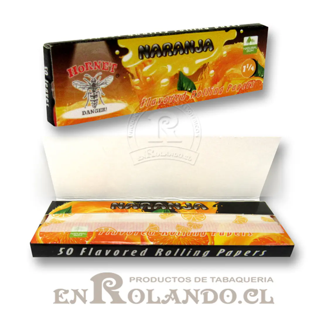 Papelillo Hornet sabor Naranja 1 1/4 - Display ($9.990 x Mayor) 2