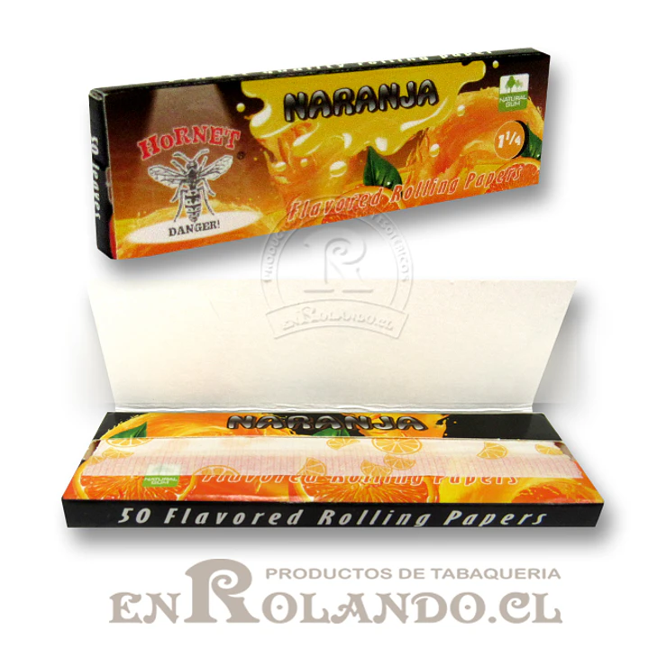 Papelillo Hornet sabor Naranja 1 1/4 - Display ($9.990 x Mayor) 2