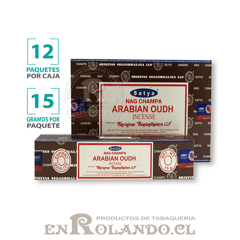 Incienso Satya Nag Champa "Oud Arabe" ($4.990 x Mayor)