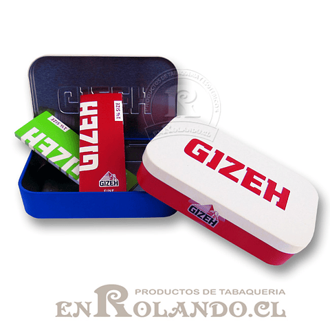 Caja Metálica Gizeh - 4 Papelillos ($1.690 x Mayor)