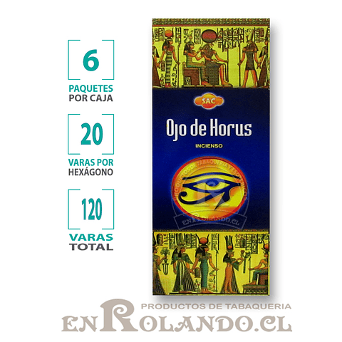 Incienso SAC  "Ojo de Horus" ($1.690 x MAYOR) - 120 varas