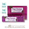 Incienso Tulasi "Nag Champa y Lavanda" - 12 Cajitas de 15 gr. 
