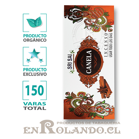 Incienso Orgánico Canela ($3.990 x Mayor)