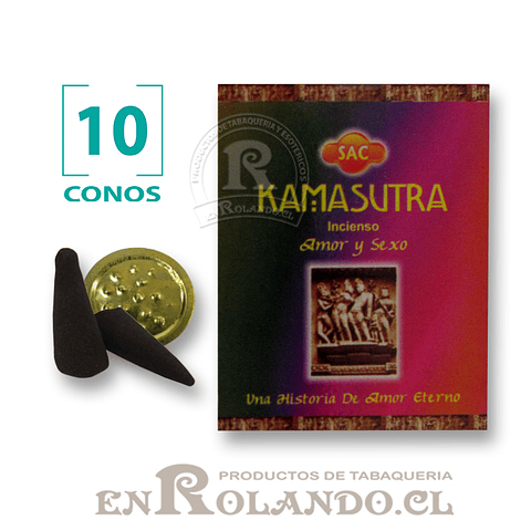 Caja de 10 Conos Tradicionales "Kamasutra" ($415 x Mayor) 