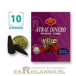 Caja de 10 Conos Tradicionales "Atrae Dinero" ($415 x Mayor) 