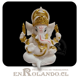 Ganesha Blanco y Dorado #5984 ($5.990 x Mayor) 