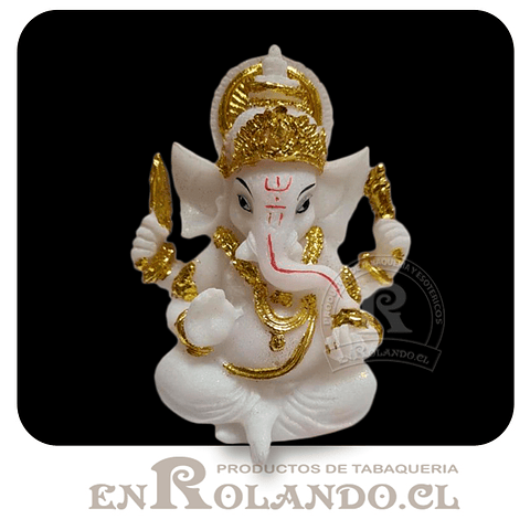 Ganesha Blanco y Dorado #5984 ($5.990 x Mayor) 