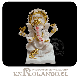 Ganesha Blanco y Dorado #5985 ($6.990 x Mayor) 