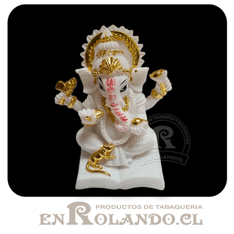 Ganesha Blanco y Dorado #5985 ($6.990 x Mayor) 