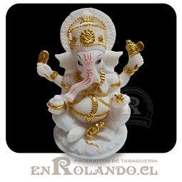Ganesha Blanco y Dorado #5993 ($9.990 x Mayor) 