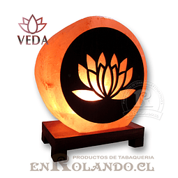 Lampara de Sal 3D Lotus ($17.990 x Mayor)