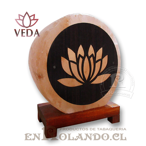 Lampara de Sal 3D Lotus ($17.990 x Mayor)