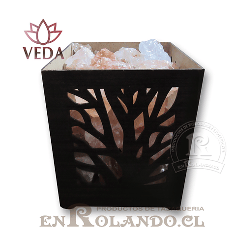 Lampara de Sal 3D Canasto Diseño Arbol ($17.990 x Mayor)