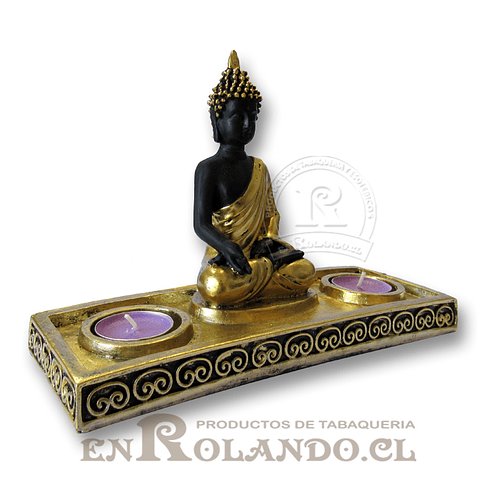 Porta Vela Buda Dorado #2012G ($6.990 x Mayor)