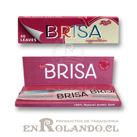 Papelillos Brisa Sabor Manzana 1 1/4 - Display 