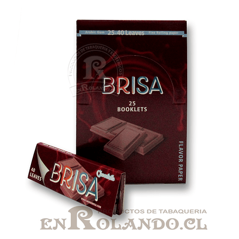 Papelillos Brisa Sabor Chocolate 1 1/4 - Display  