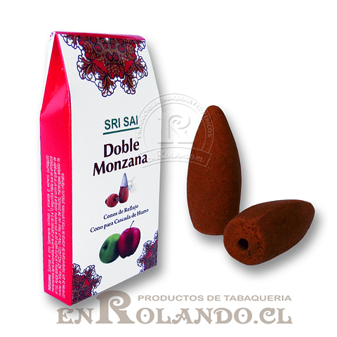 Sachet 10 Conos Sri Sai Cascada "Doble Manzana" ($670 x Mayor) 