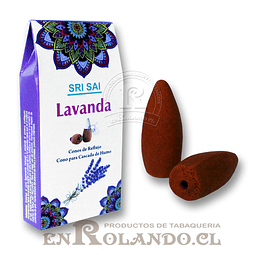 Sachet 10 Conos Sri Sai Cascada "Lavanda" ($670 x Mayor) 