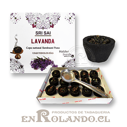 Sahumerio Copa Sambrani "Lavanda" ($3.990 x Mayor) 